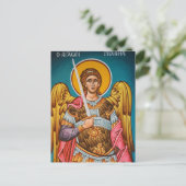 aartsengel michael orthodox Christelijk icoon Briefkaart (Staand voorkant)