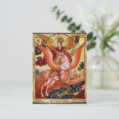 Aartsengel Michaël Orthodoxe Christelijke Icoon Briefkaart (Staand voorkant)