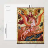 Aartsengel Michaël Orthodoxe Christelijke Icoon Briefkaart (Voorkant / Achterkant)