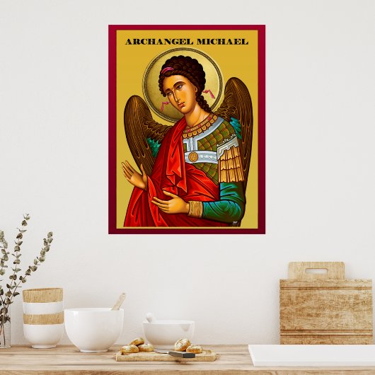 Aartsengel Michaël Poster (Keuken)
