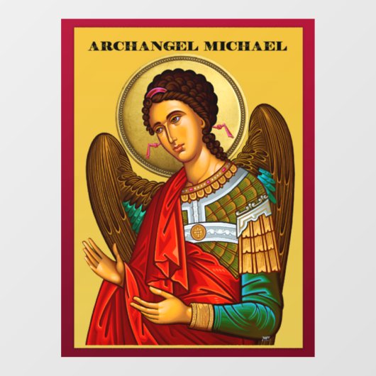 Aartsengel Michaël Raamsticker (Vel)