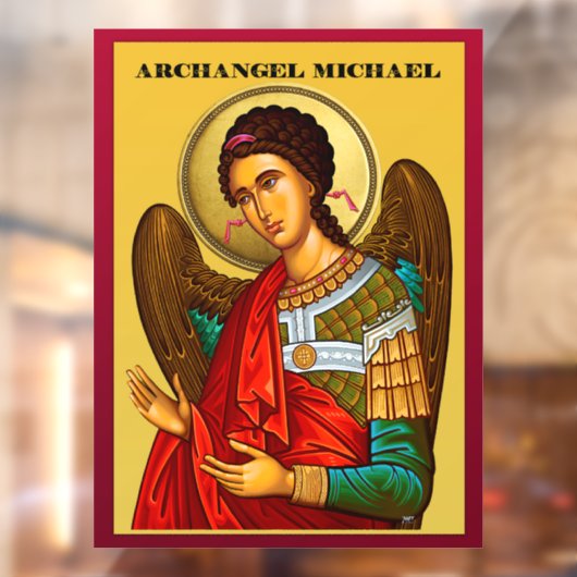 Aartsengel Michaël Raamsticker (Vel 2)