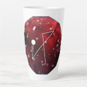 Aartsengel Michael Sigil Digitale kunst Latte Mok (Voorkant)