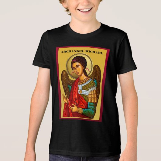 Aartsengel Michaël Tri-Blend Shirt (Voorkant)