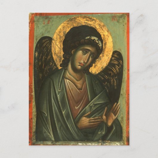 Aartsengel Michaël van Sinaï Orthodox Icoon Briefkaart (Voorkant)
