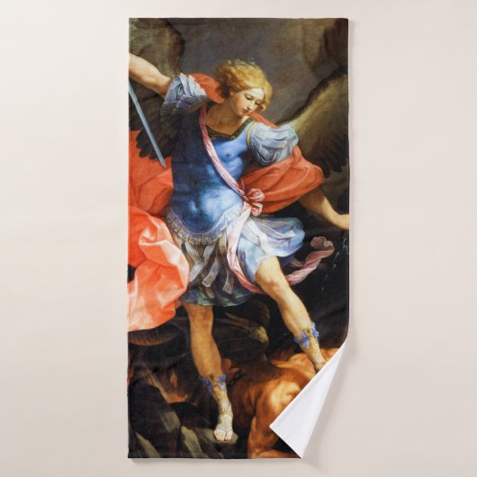 Aartsengel Michaël vertrapt Satan, Guido Reni Badhanddoek (Badhanddoek)