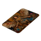 Aartsengel Michael zittend op een troon Magneet (Linkerzijde)