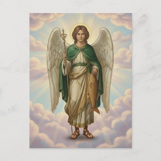 Aartsengel Rafaël Engel Briefkaart (Voorkant)