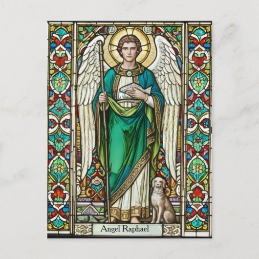 Aartsengel Rafaël - Engel Rafaël Briefkaart (Voorkant)