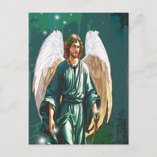 Aartsengel Rafaël Genezer Angel Healing Art Note Briefkaart (Voorkant)