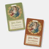 Aartsengel Rafaël (M 012) Badge (Voor- en achterkant)