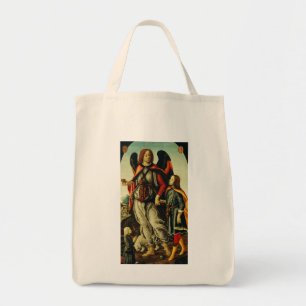Aartsengel Rafaël met jonge man Tobias Tote Bag