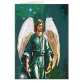 Aartsengel Raphael Angel Healing Art Wenskaart (Voorkant)