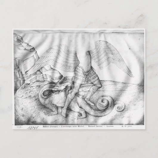 Aartsengel St. Michael, ca.1450 Briefkaart (Voorkant)