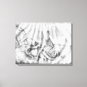 Aartsengel St. Michael, ca.1450 Canvas Afdruk