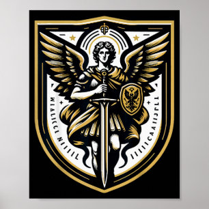 Aartsengel St Michael Christelijk  Poster