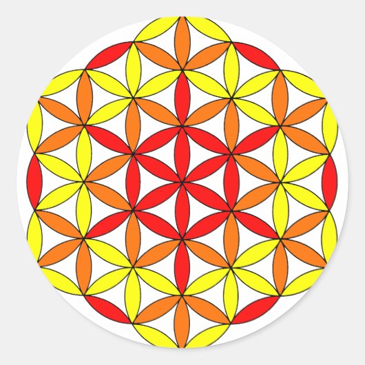 Aartsengel Uriel01 Ronde Sticker (Voorkant)