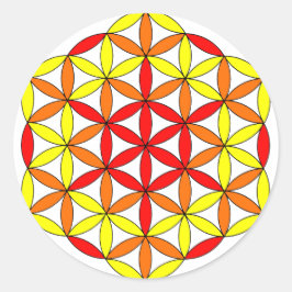 Aartsengel Uriel01 Ronde Sticker