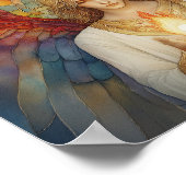 Aartsengel Uriël De Vlam van God Regenboog Mozaïek Poster (Hoek)