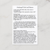 Aartsengel Uriël en Aurora Visitekaartje (Achterkant)