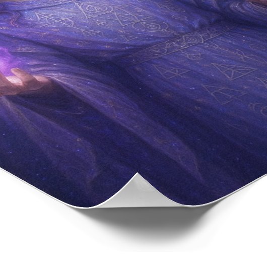 Aartsengel Zadkiel – Bewaker van de Violette Vlam Poster (Hoek)