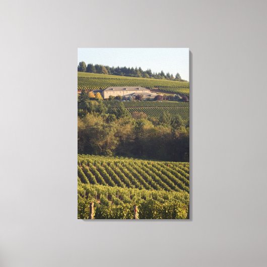 Aartstop tan bouwt op heuvel canvas afdruk (Voorkant)