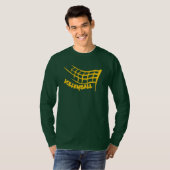 Aas! Mannen Volleybal Long-Sleeve T-shirt (Voorkant volledig)