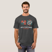 AAS+March for Science; Charcoal heather T-shirt (Voorkant volledig)