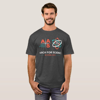 AAS+March for Science; Charcoal heather T-shirt