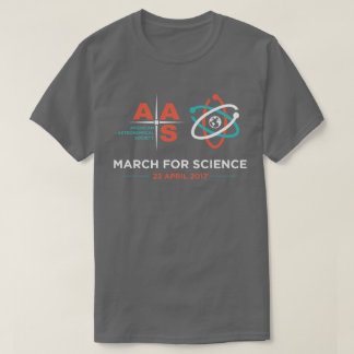 AAS + March for Science; Donkergrijs T-shirt