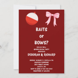 Aas of Bogen Geslacht Reveal Uitnodiging