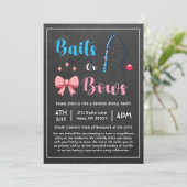 Aas of Bogen Vist Geslacht onthullen Kaart (Staand voorkant)