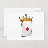 Aas Ruiten met Koningskroon Briefkaart (Voorkant / Achterkant)