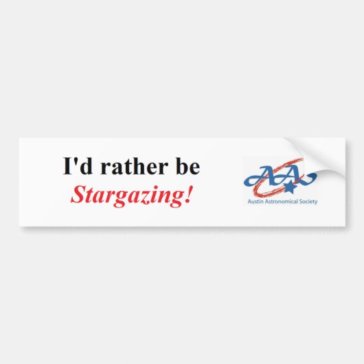 AAS Stargazing Bumpersticker (Voorkant)