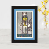 Aas van Cups Wenskaart Kaart (Gele Bloem)