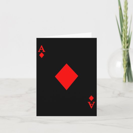 Aas van diamanten dek van kaarten Halloween kostuu (Voorkant)