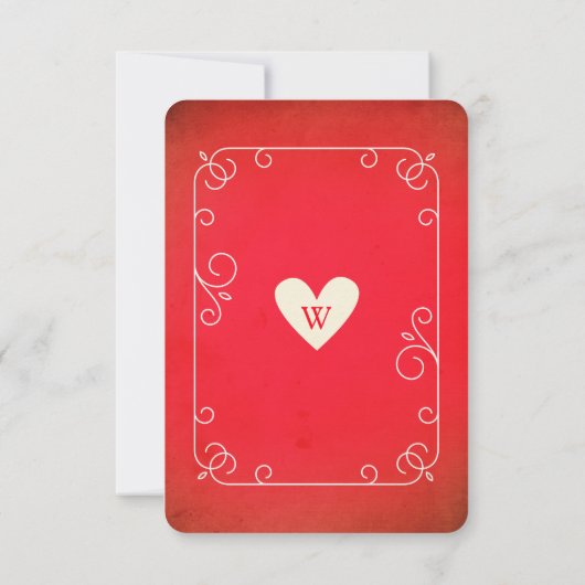 Aas van harten bruiloft RSVP (Achterkant)