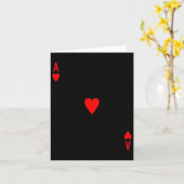 Aas van harten deck van kaarten Halloween kostuum (Gele Bloem)