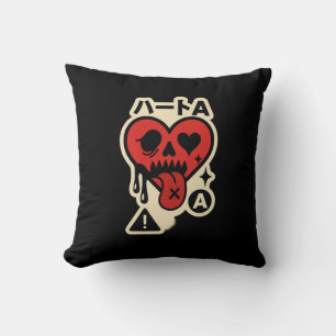 Aas van Harten — Drip-Heart Katakana (Poker Street Kussen