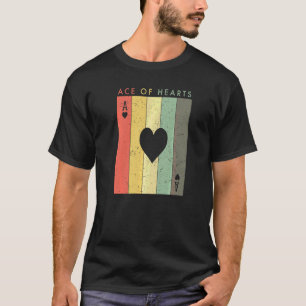 Aas van Harten Retro Vintage Kaartspeler T-shirt