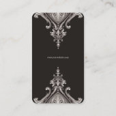 Aas van harten Zilver Barok Visitekaartje (Achterkant)