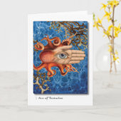 Aas van het Wenskaart van het Tarot van Tentakels Kaart (Gele Bloem)