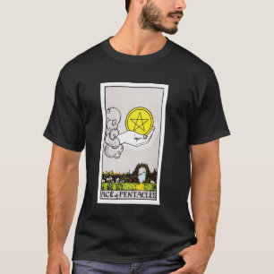 Aas van munten of pentakels Tarot - Rider Wa T-shirt