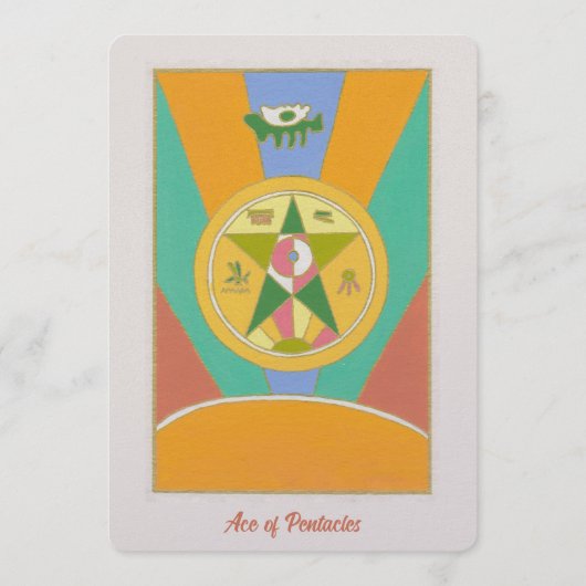 Aas van Pentacles (Voorkant)