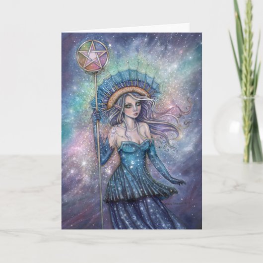 Aas van Pentacles Tarot Kunst door Molly Harrison Kaart (Voorkant)