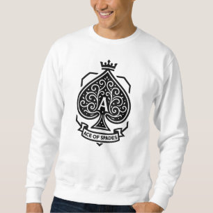 Aas van schoppen Crest — gekroonde filigraan Trui