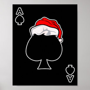 Aas van Schoppen Kerstcadeau speel- & dek van Poster