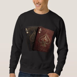 Aas van Schoppen Speelkaarten Grafische Sweatshirt