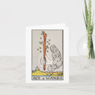 Aas van toverstokken - Rider Waite Smith tarot Kaart