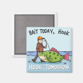 Aas vandaag, haak morgen magneet (Voorkant / Achterkant)
